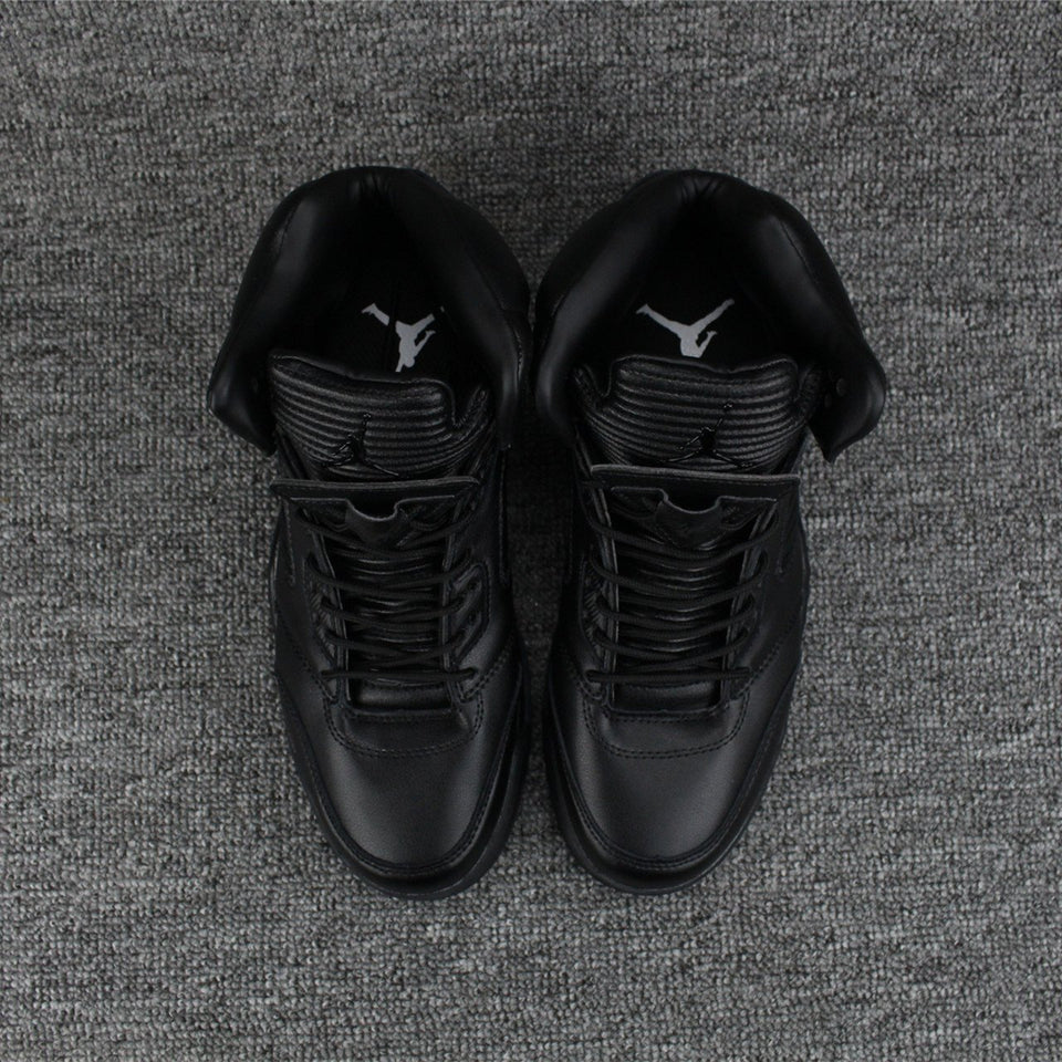 Nike Air Jordan 5 Super Black Men Shoes Sale