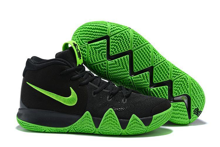 Nike Kyrie 4 "Halloween" Black Green Men Basketball Shoes Sale Size US 7,8,8.5,9.5,10,11,12