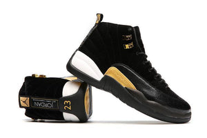 Nike Air Jordan 12 Retro Black Velvet Shoes Basketball Men Sale