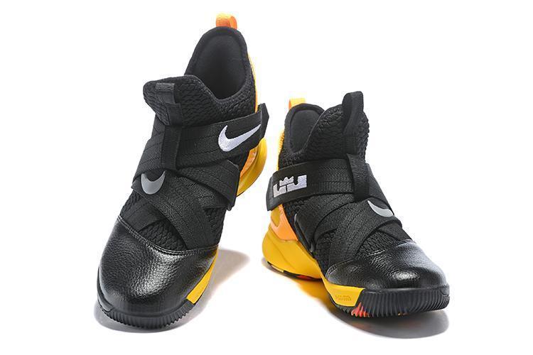 Nike Lebron Soldier XII 12 SFG EP Black Yellow Men Shoes Sale Size US7,8,8.5,9,10,11,12