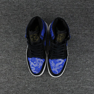 Nike Air Jordan 1 High Retro OF 6 Ring Black Blue Shoes Basketball Men