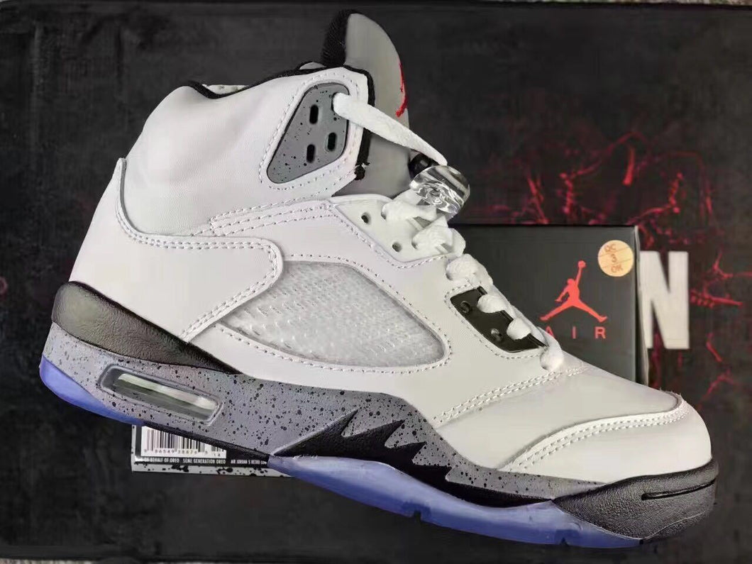 Nike Air Jordan 5 Retro White Cement Men Shoes Sale