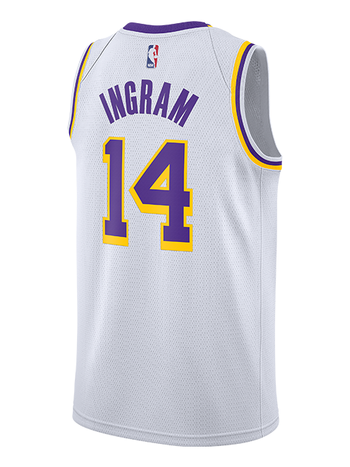 Los Angeles Lakers Brandon Ingram  Association Edition Swingman Jersey  White