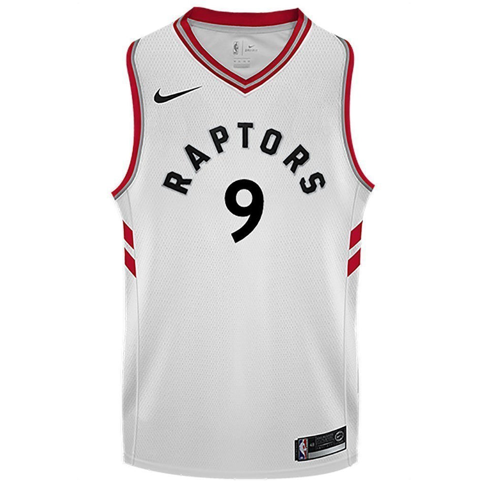 Raptors Adult Swingman Association Jersey  Ibaka  White