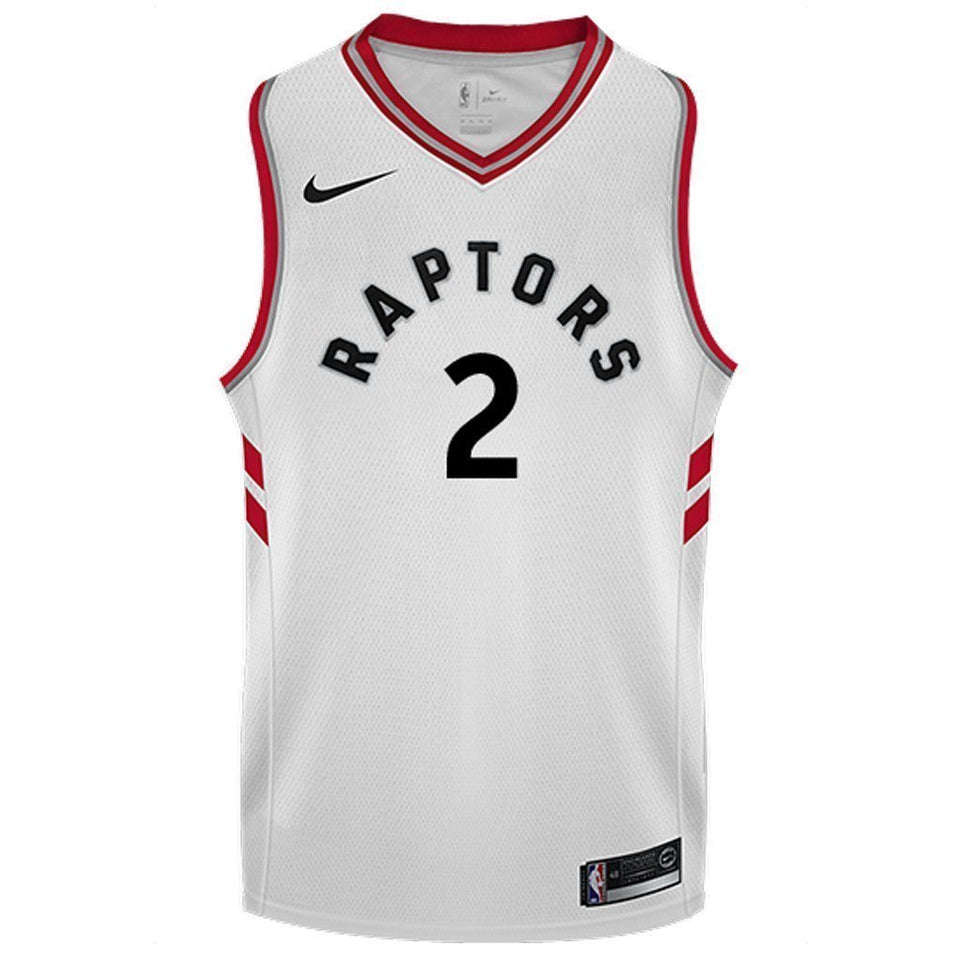 Raptors Adult Swingman Association Jersey  Leonard  White