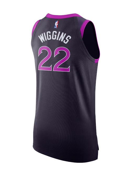 Minnesota Timberwolves City Edition Andrew Wiggins Authentic Jersey  Black