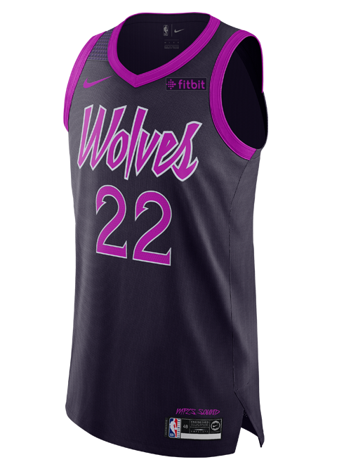 Minnesota Timberwolves City Edition Andrew Wiggins Authentic Jersey  Black
