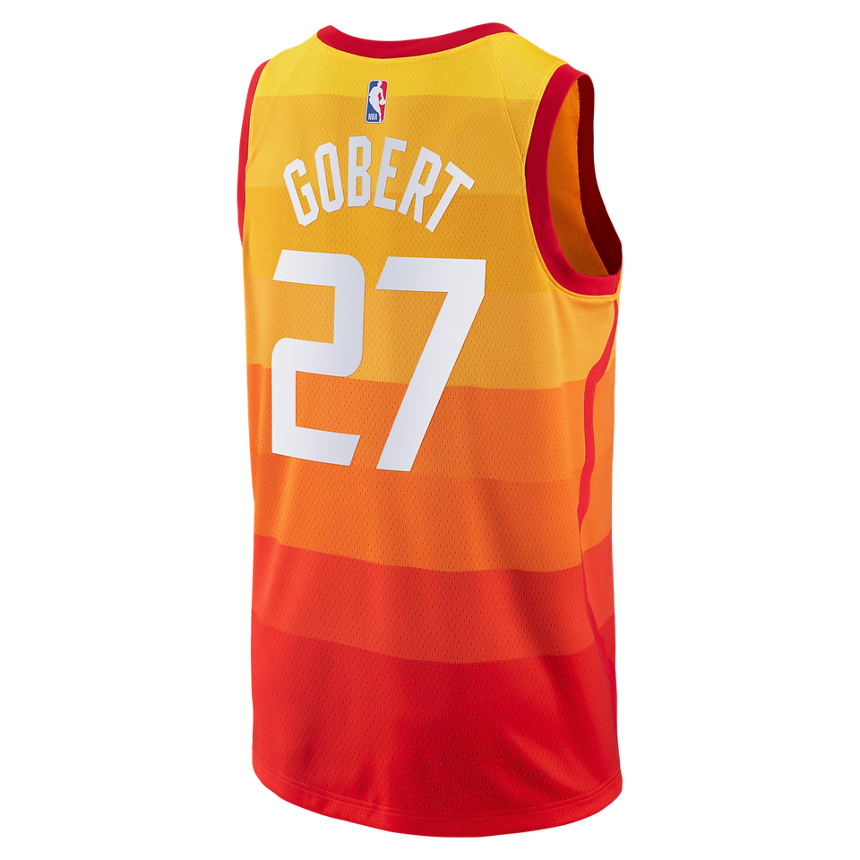 City Edition Swingman Jersey  MensApparelJerseys  Utah Jazz  Gobert Rudy  City Edition  Orange