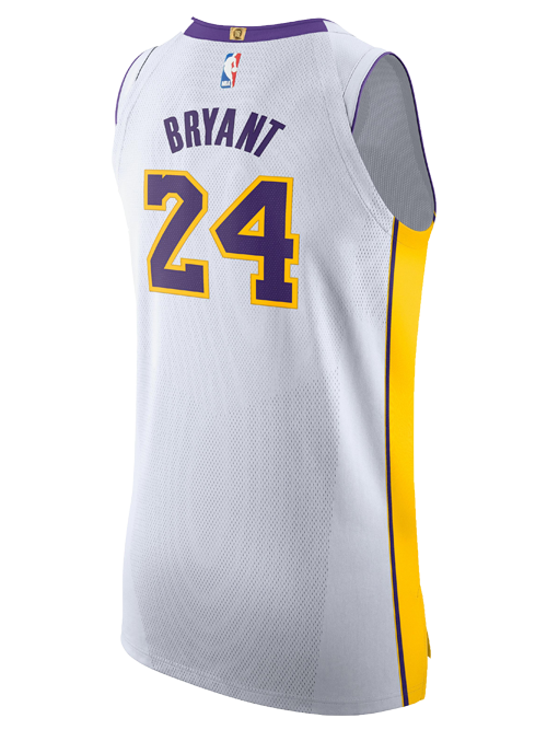 Los Angeles Lakers Kobe Bryant Association Authentic Jersey  White