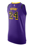 Los Angeles Lakers City Edition Kobe Bryant Authentic Jersey  Purple