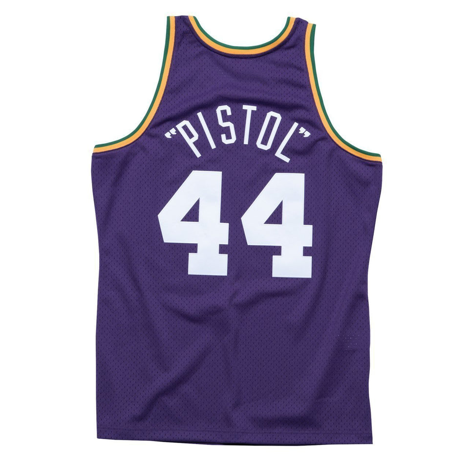Nickname Hardwood Classic Swingman Jersey  MensApparelJerseys  New Orleans Jazz  Maravich Pete  Primary  Purple