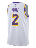 Los Angeles Lakers Lonzo Ball  Association Edition Swingman Jersey  White