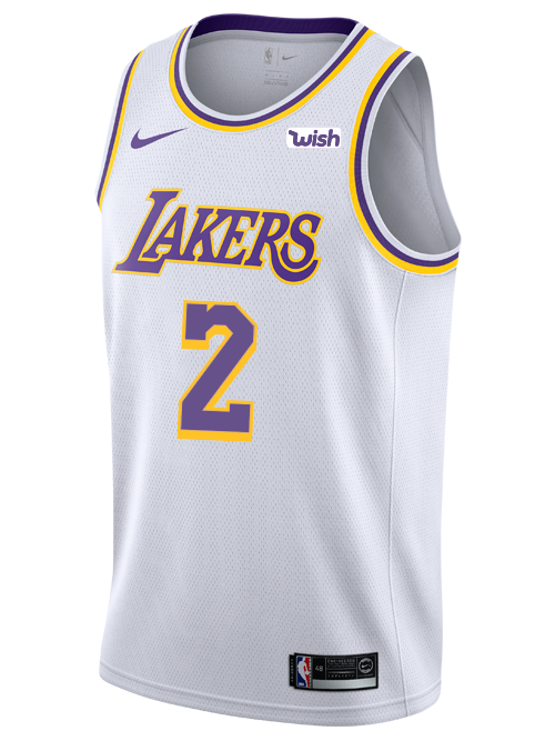Los Angeles Lakers Lonzo Ball  Association Edition Swingman Jersey  White