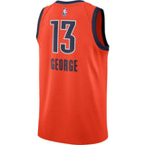 Oklahoma City Thunder Nike George Earned Edition Swingman Jersey  Red