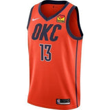 Oklahoma City Thunder Nike George Earned Edition Swingman Jersey  Red