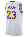 Los Angeles Lakers LeBron James  Association Edition Swingman Jersey  White