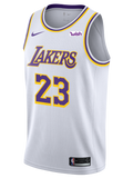 Los Angeles Lakers LeBron James  Association Edition Swingman Jersey  White