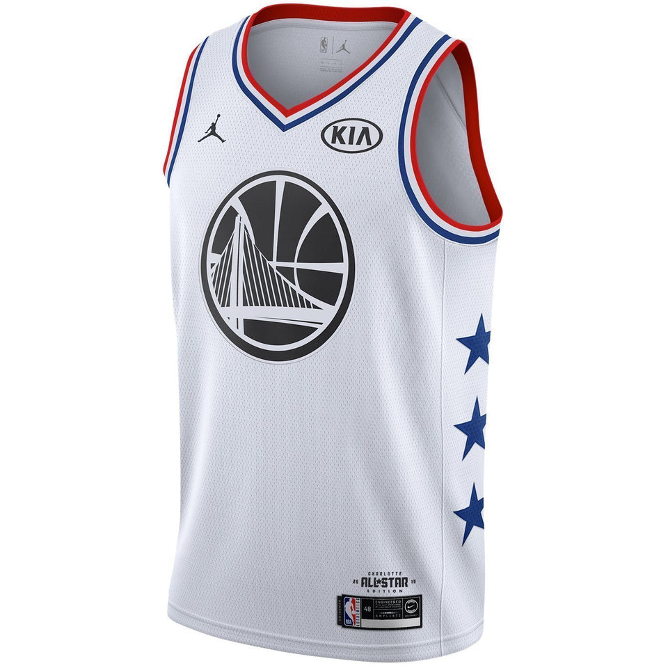 NBA AllStar Edition Stephen Curry # Men's Jordan Swingman Jersey  White