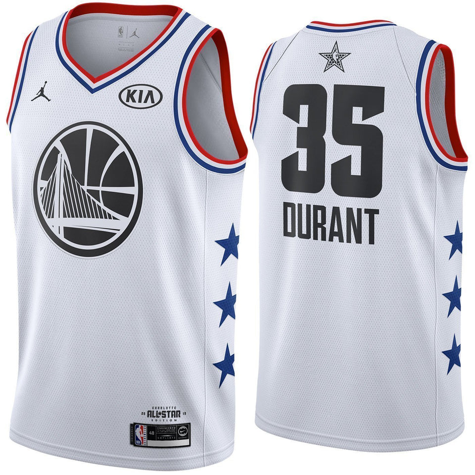 NBA AllStar Edition Kevin Durant # Men's Jordan Swingman Jersey  White