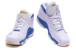 Nike Air Jordan Men 13 Retro White/Blue/Yellow Basketball Men