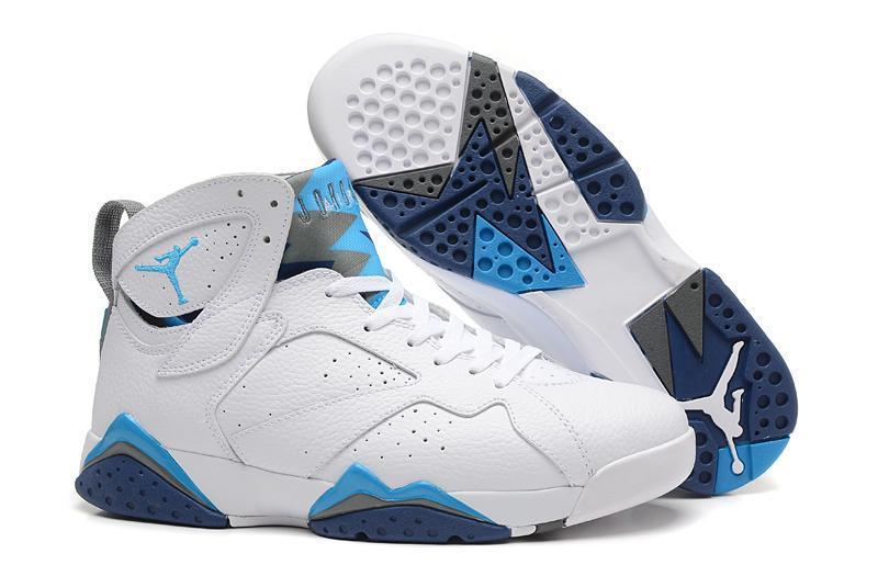 Nike Air Jordan 7 Retro White Blue Shoes Basketball Men