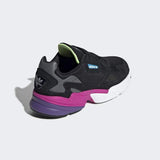 Falcon Shoes Core Black / Core Black / Shock Pink Adidas