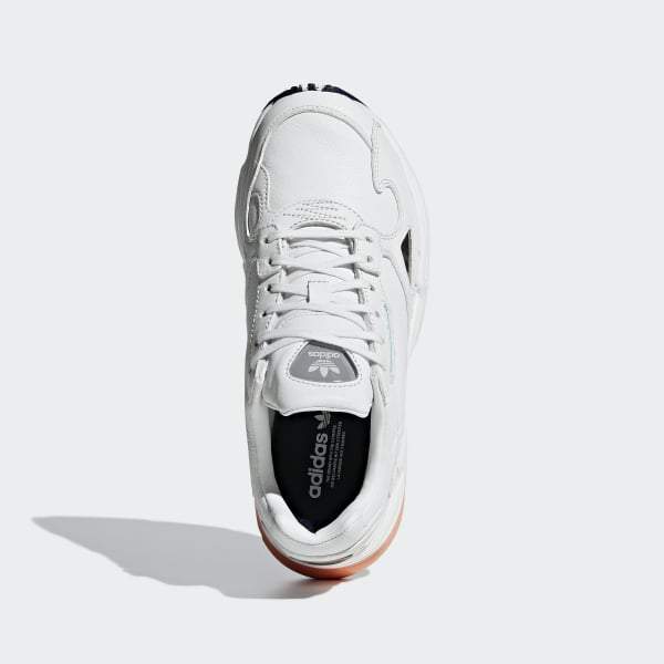Falcon Shoes Crystal White / Crystal White / Easy Orange Adidas