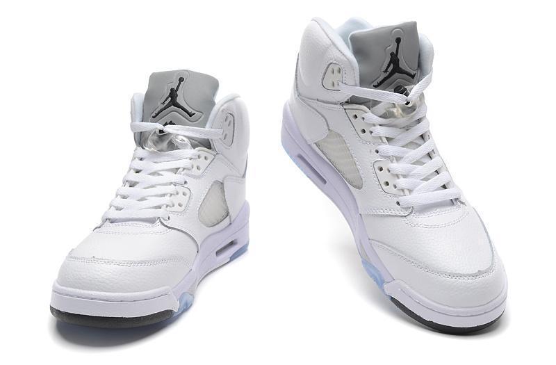 Nike Air Jordan 5 Retro White Men Shoes Sale