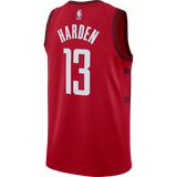 James Harden Men's Houston Rockets Earned Edition Swingman Jersey  Red