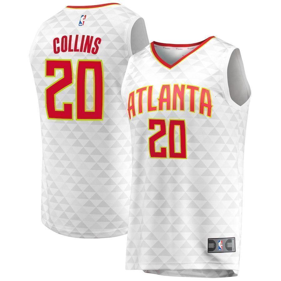 John Collins Atlanta Hawks Jersey – Association Edition – White