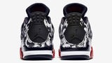 Nike Air Jordan 4 Tatoos Black White Red Basketball Men