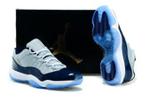 Nike Air Jordan 11 Retro Low Georgetown Grey Navi White Men Shoes Sale