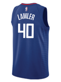 LA Clippers Ralph Lawler Icon Swingman Jersey  Blue