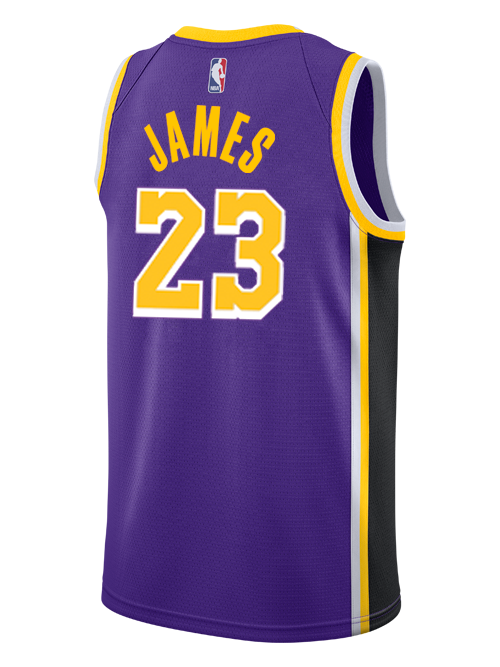 Los Angeles Lakers LeBron James  Statement Edition Swingman Jersey  Purple
