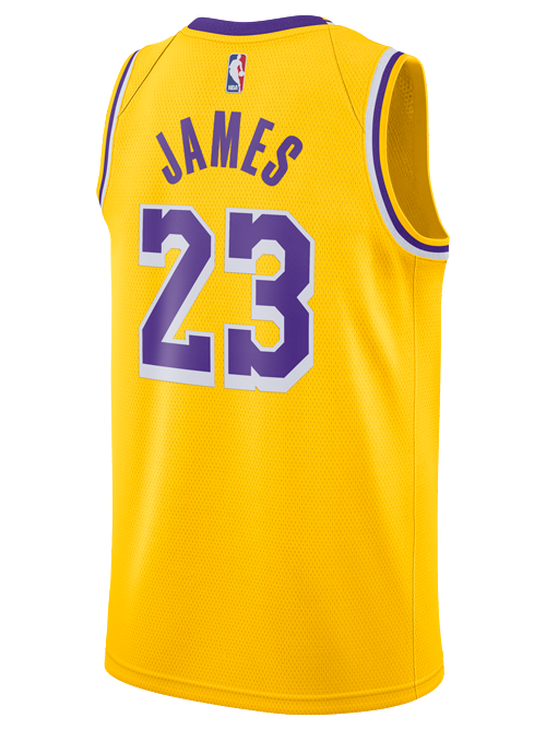 Los Angeles Lakers Youth LeBron James Icon Edition Swingman Jersey  Gold