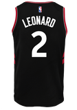 Raptors Adult Swingman Statement Jersey  Leonard  Black