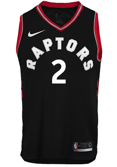 Raptors Adult Swingman Statement Jersey  Leonard  Black