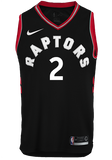 Raptors Adult Swingman Statement Jersey  Leonard  Black