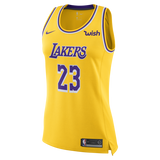 Los Angeles Lakers Women's LeBron James  Icon Edition Swingman Jersey  Gold