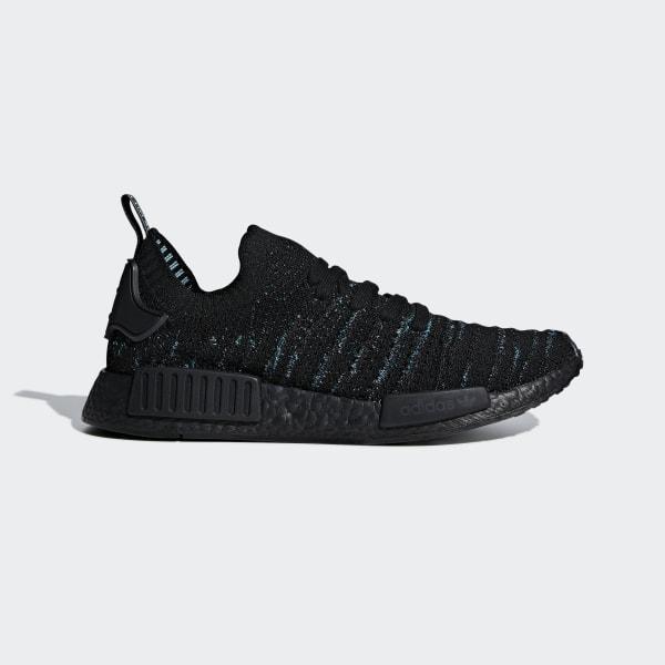 Nmd_r1 Stlt Parley Primeknit Shoes Core Black / Blue Spirit / Eqt Green Adidas
