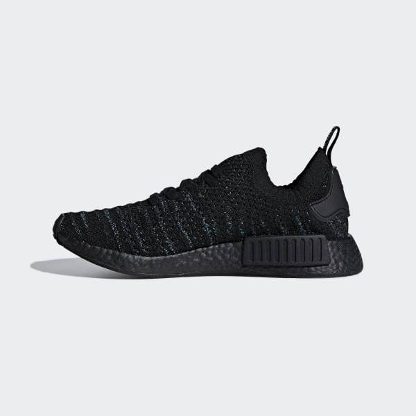 Nmd_r1 Stlt Parley Primeknit Shoes Core Black / Blue Spirit / Eqt Green Adidas