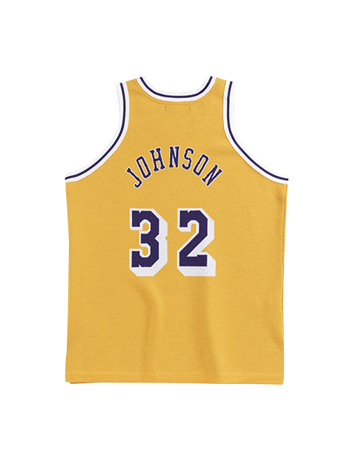Los Angeles Lakers Johnson Merino Knit Jersey  Gold