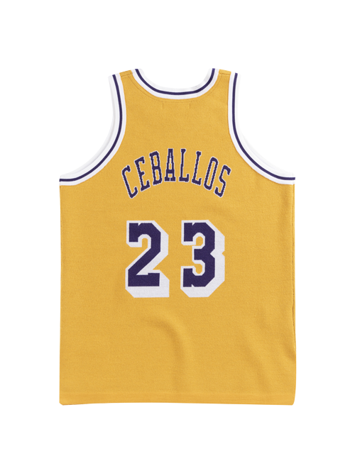 Los Angeles Lakers Ceballos Merino Knit Jersey  Gold