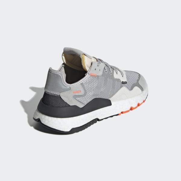 Nite Jogger Shoes Grey Two / Multi Solid Grey / Solar Orange Adidas