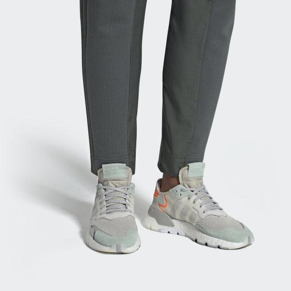 Nite Jogger Shoes Raw White / Grey One / Vapour Green Adidas