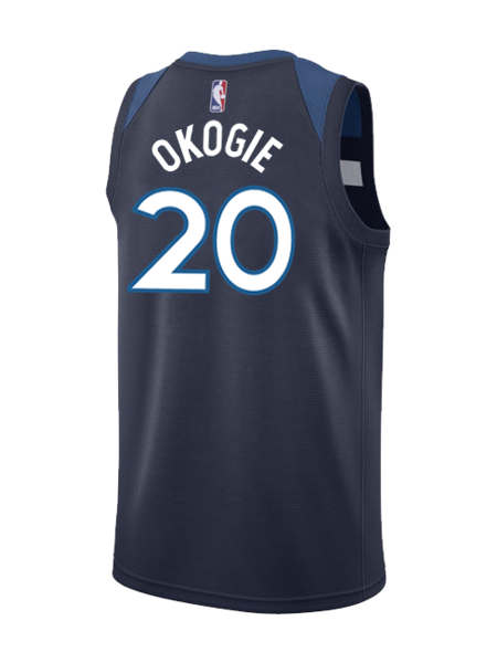 Minnesota Timberwolves Josh Okogie Icon Authentic Jersey  Grey
