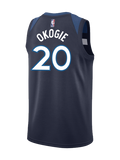 Minnesota Timberwolves Josh Okogie Icon Authentic Jersey  Grey
