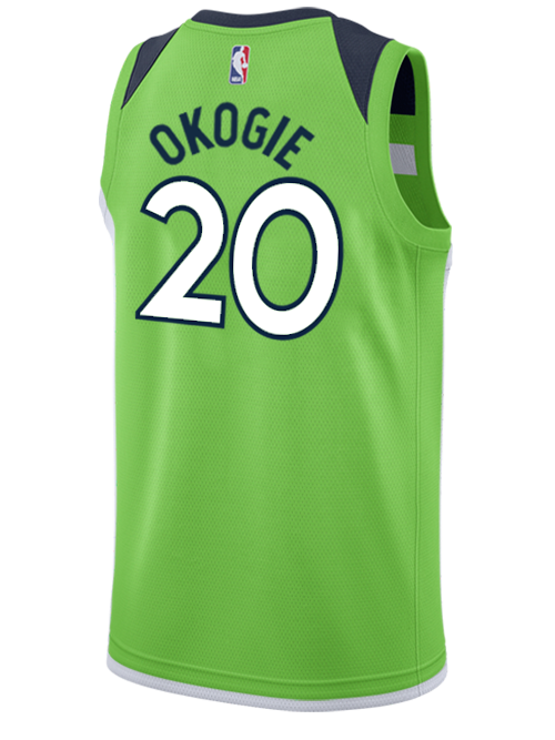 Minnesota Timberwolves Josh Okogie Statement Swingman Jersey  Green