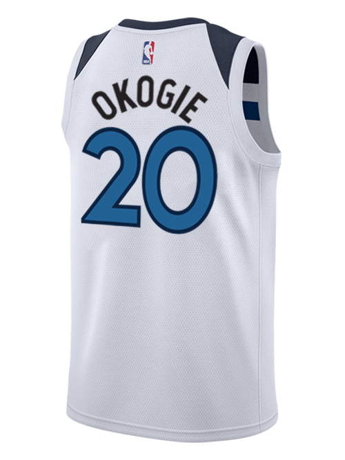 Minnesota Timberwolves Josh Okogie Association Swingman Jersey  White