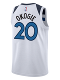 Minnesota Timberwolves Josh Okogie Association Swingman Jersey  White
